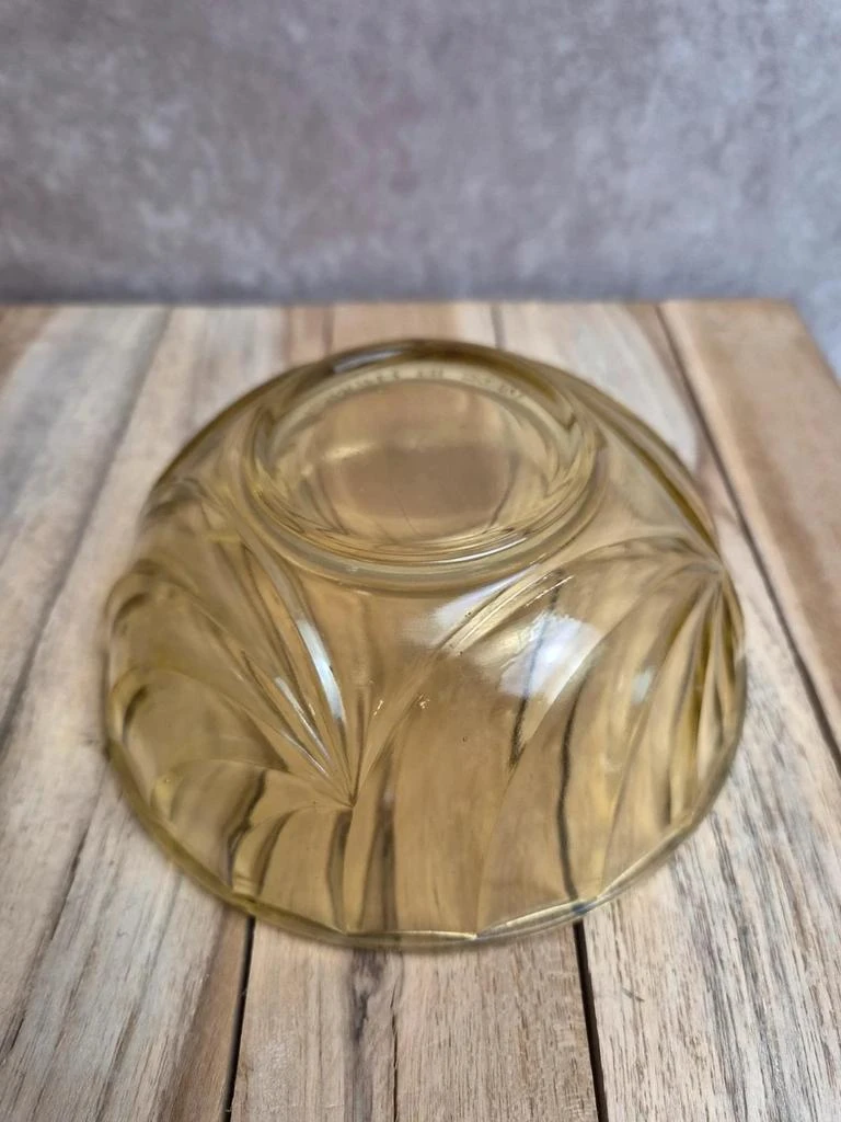 Vintage amber glass candy dish Made in France – photo 7